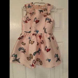 NWOT GB Girls, dress, butterfly print.